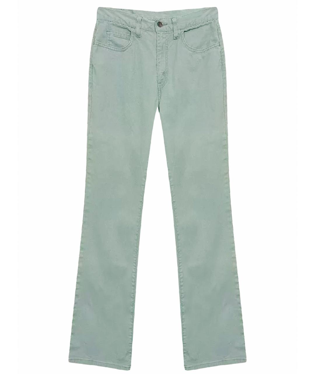 LEVI'S Бирюзовые хлопко-эластановые джинсы клеш, фото 1