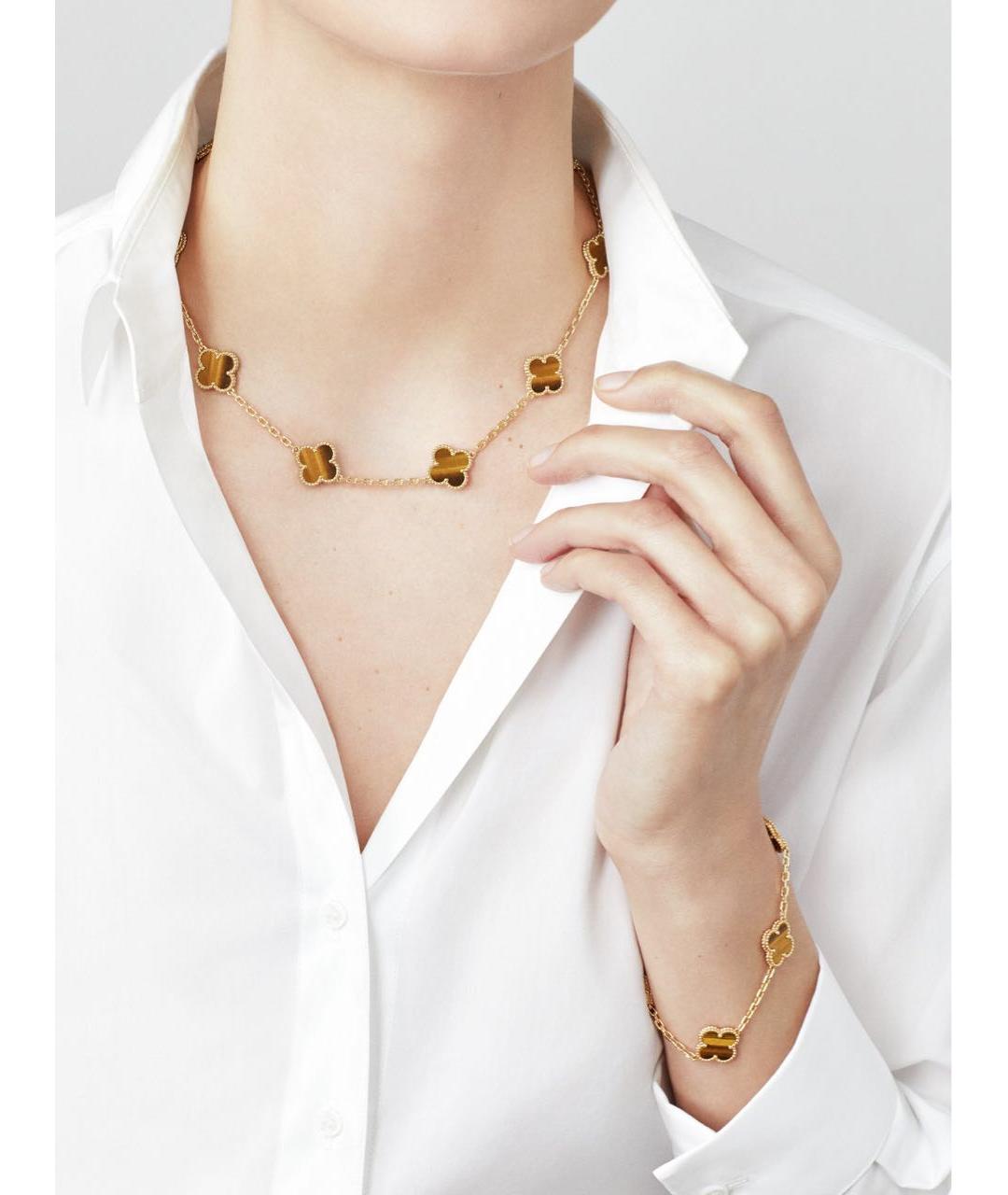 VAN CLEEF & ARPELS Оранжевое колье из желтого золота, фото 5