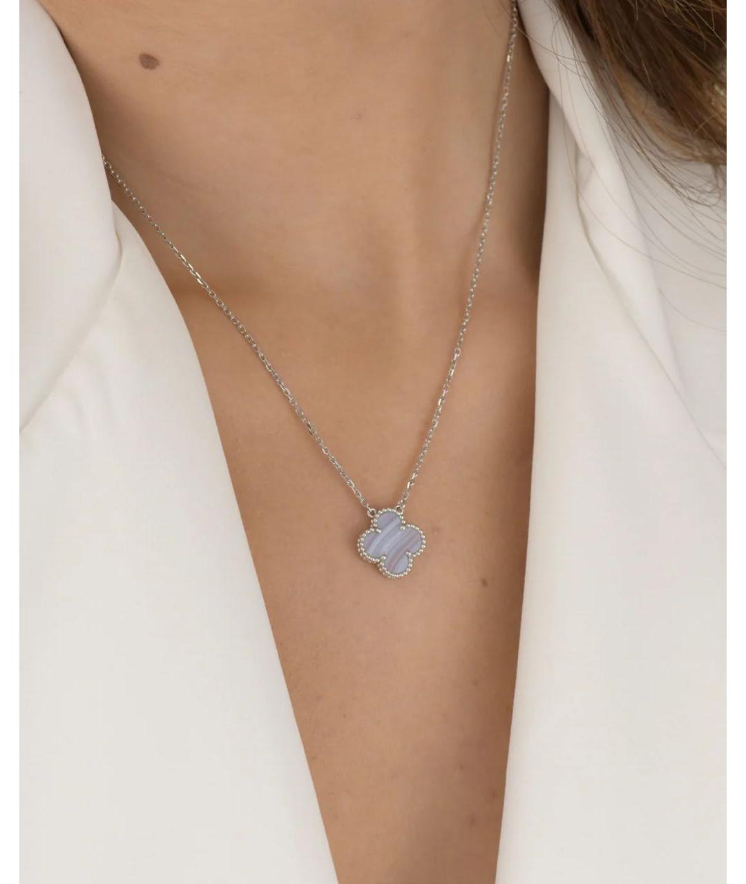 VAN CLEEF & ARPELS Фиолетовая подвеска из белого золота, фото 6