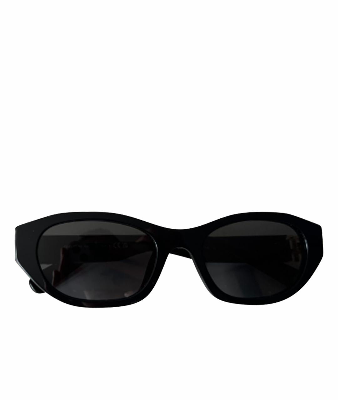 MIU MIU Черные пластиковые солнцезащитные очки, фото 1
