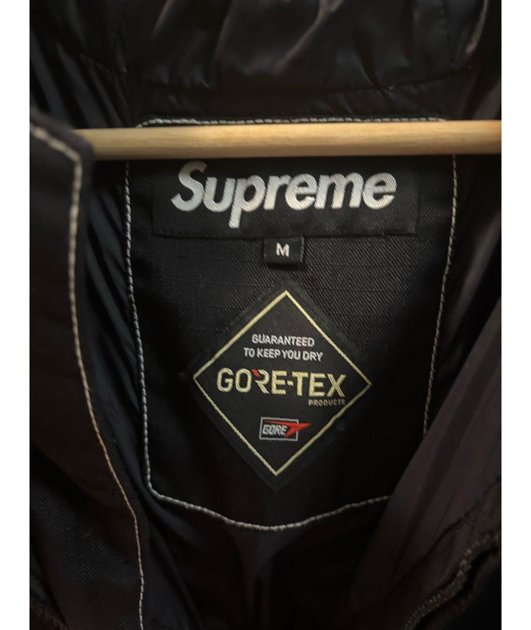 SUPREME Черная полиэстеровая парка, фото 4
