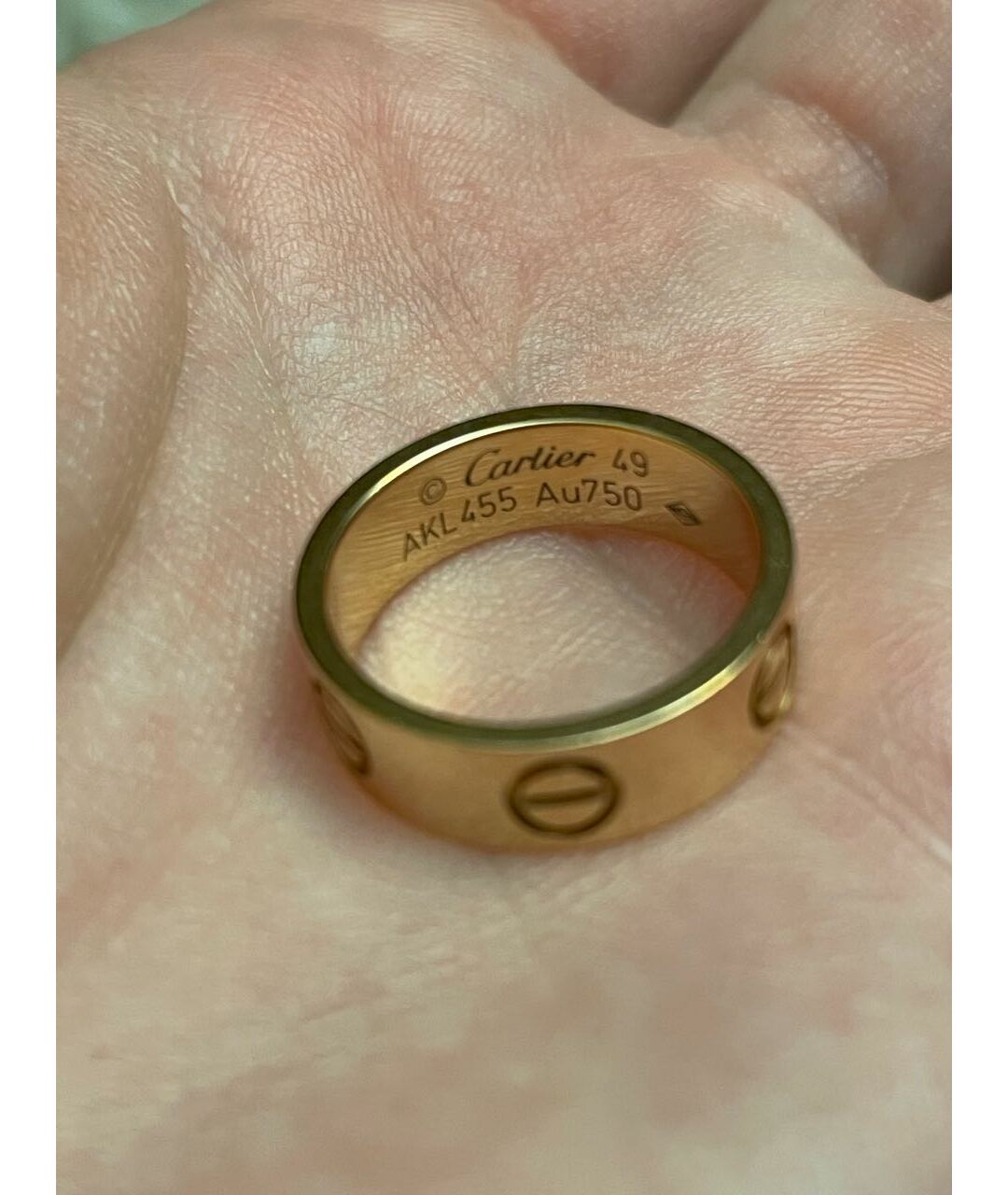 CARTIER Золотое кольцо из розового золота, фото 7