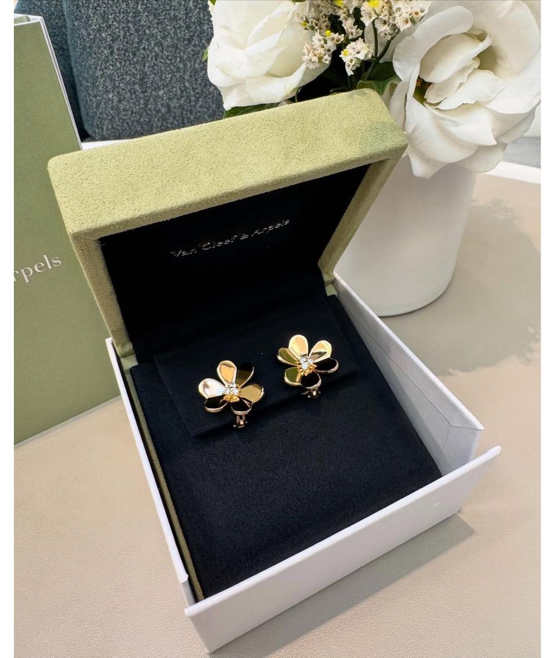 VAN CLEEF & ARPELS Золотые серьги из желтого золота, фото 2