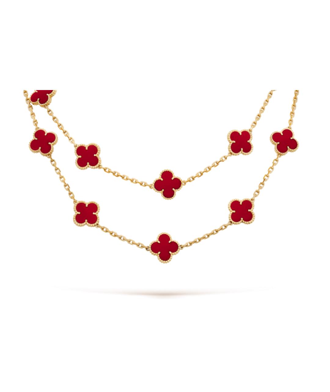 VAN CLEEF & ARPELS Красная цепочка из желтого золота, фото 2