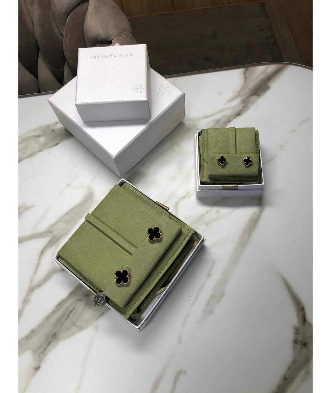 VAN CLEEF & ARPELS Черные серьги из желтого золота, фото 4