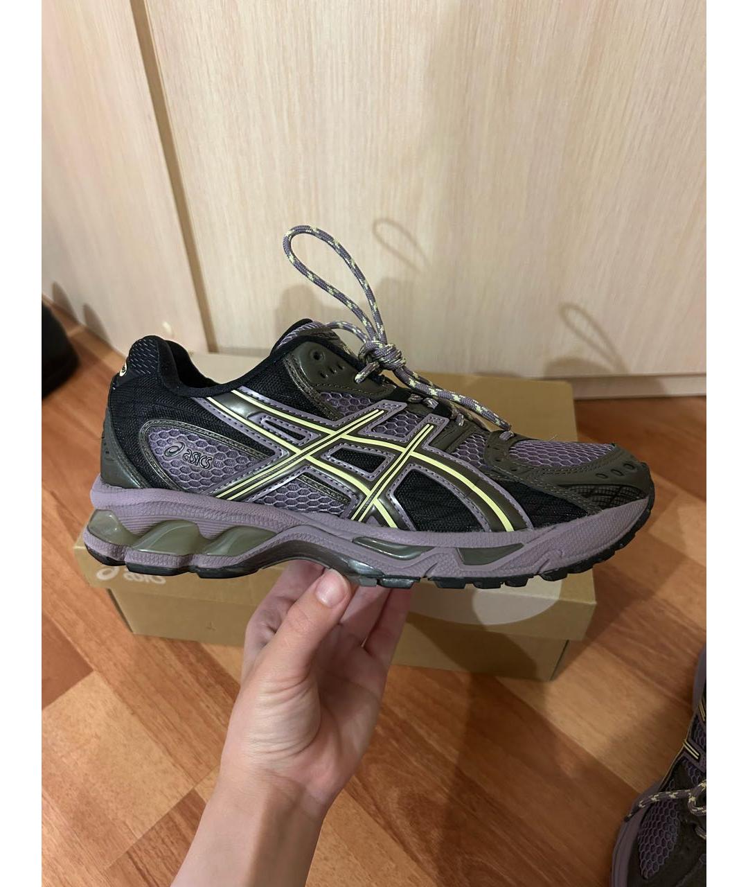ASICS Фиолетовые кроссовки из искусственной кожи, фото 3