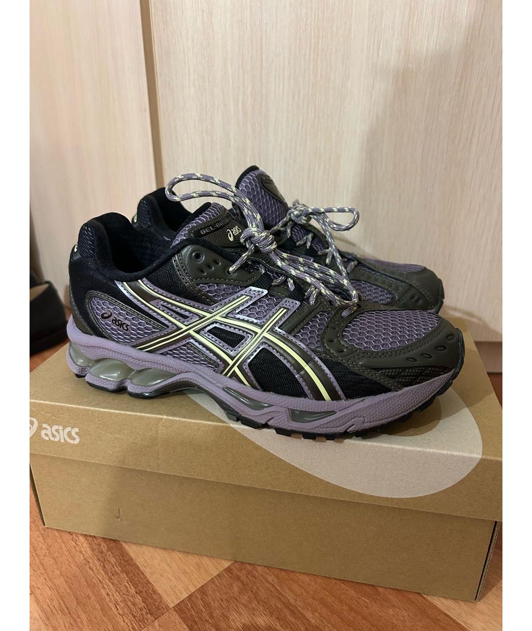 ASICS Фиолетовые кроссовки из искусственной кожи, фото 6