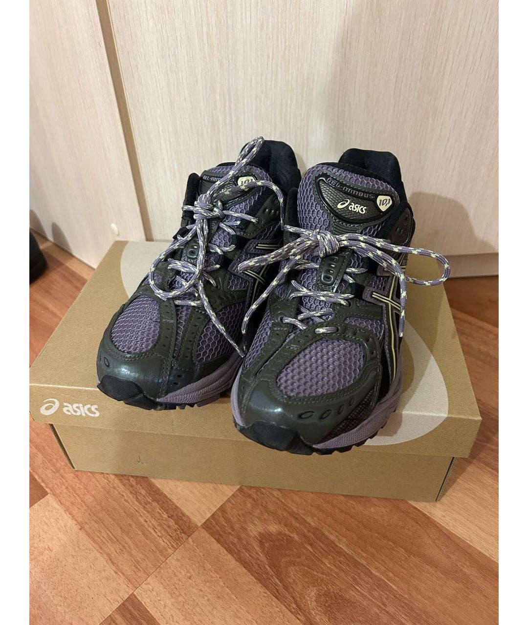ASICS Фиолетовые кроссовки из искусственной кожи, фото 5