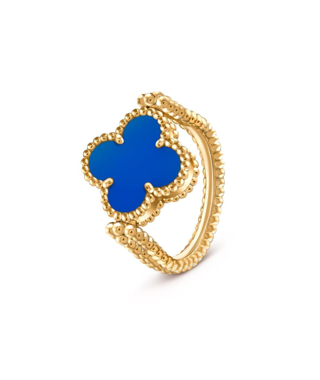 VAN CLEEF & ARPELS Синее кольцо из желтого золота, фото 1