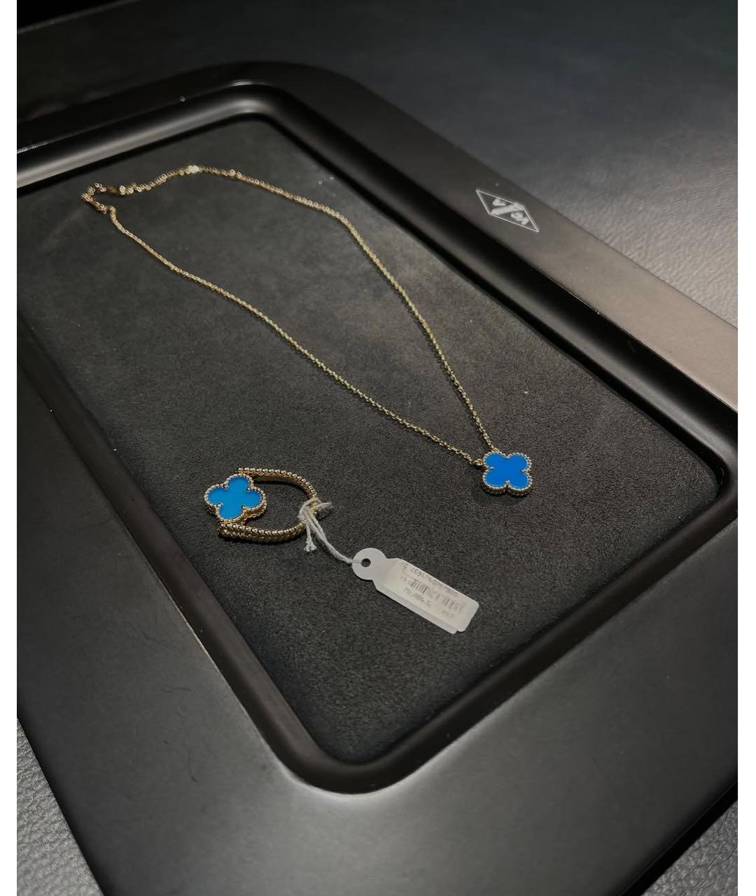 VAN CLEEF & ARPELS Синее кольцо из желтого золота, фото 7
