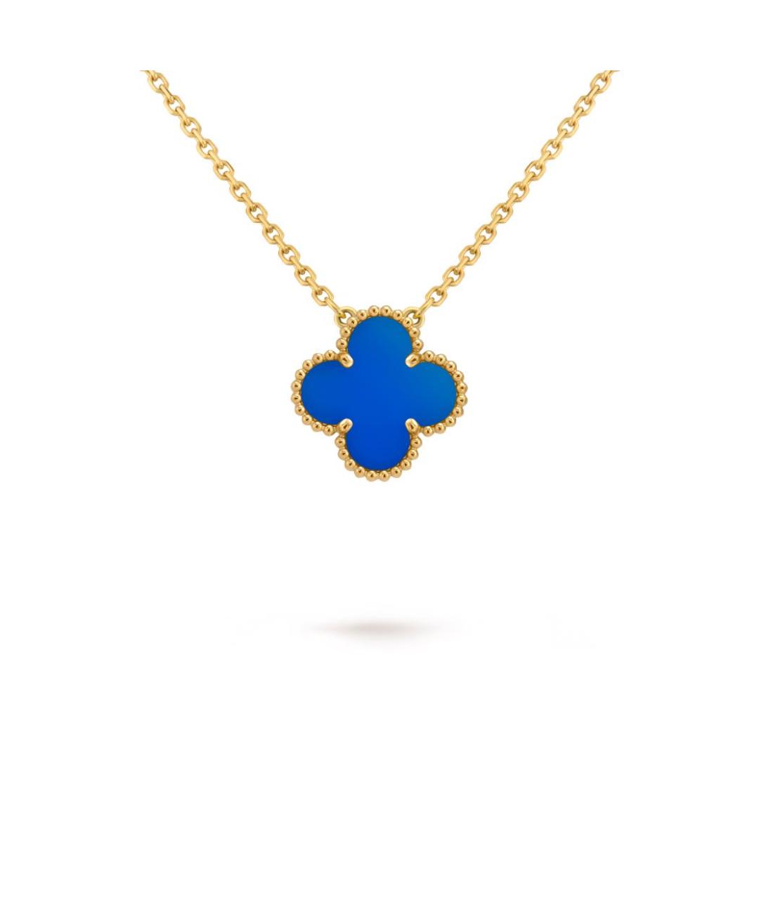VAN CLEEF & ARPELS Синяя подвеска из желтого золота, фото 3