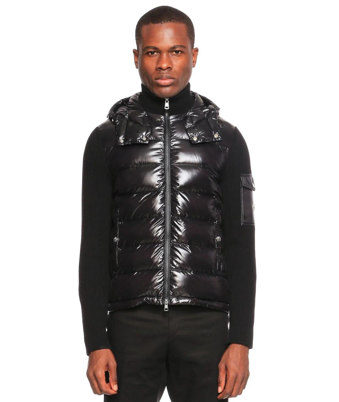 MONCLER Черная куртка, фото 2