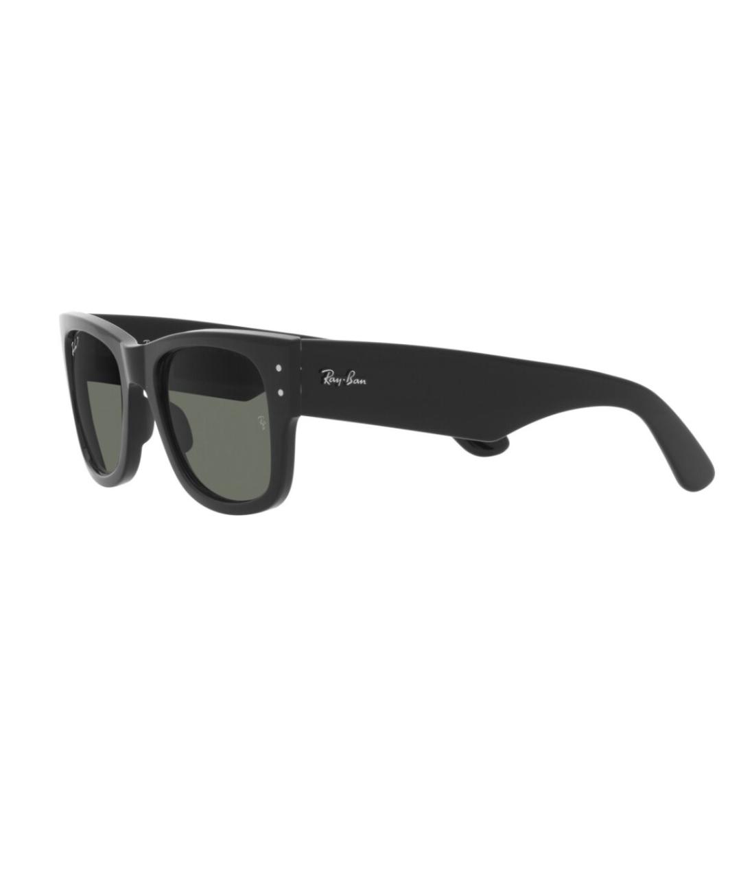 RAY BAN Черные пластиковые солнцезащитные очки, фото 6