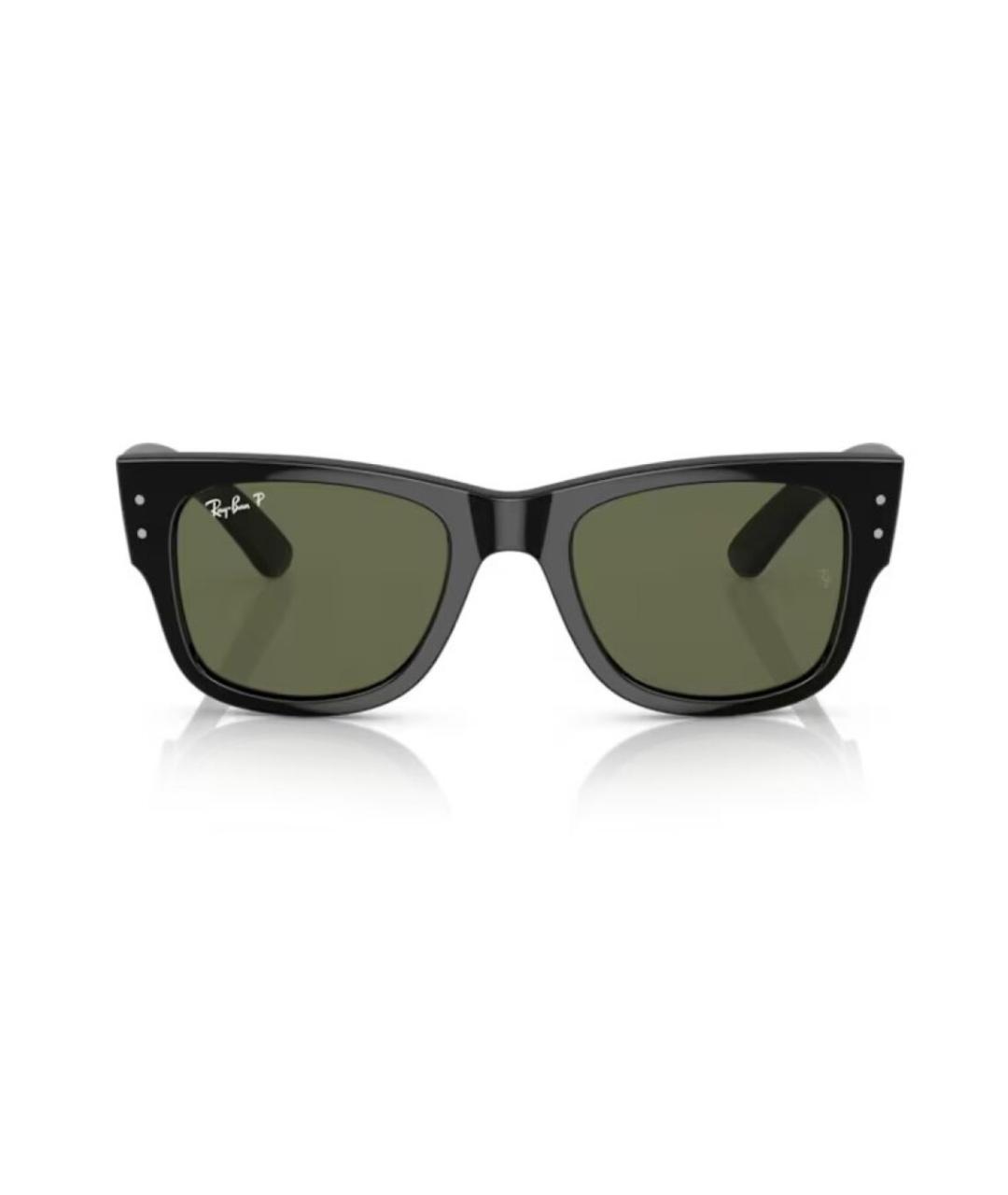 RAY BAN Черные пластиковые солнцезащитные очки, фото 2