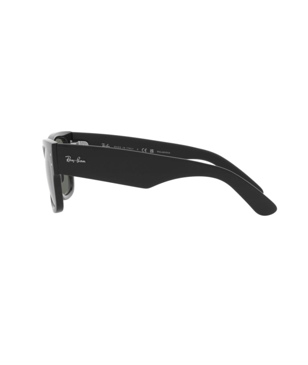 RAY BAN Черные пластиковые солнцезащитные очки, фото 3