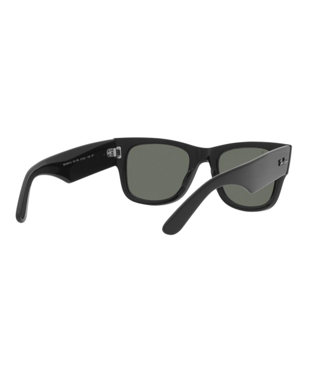 RAY BAN Черные пластиковые солнцезащитные очки, фото 9