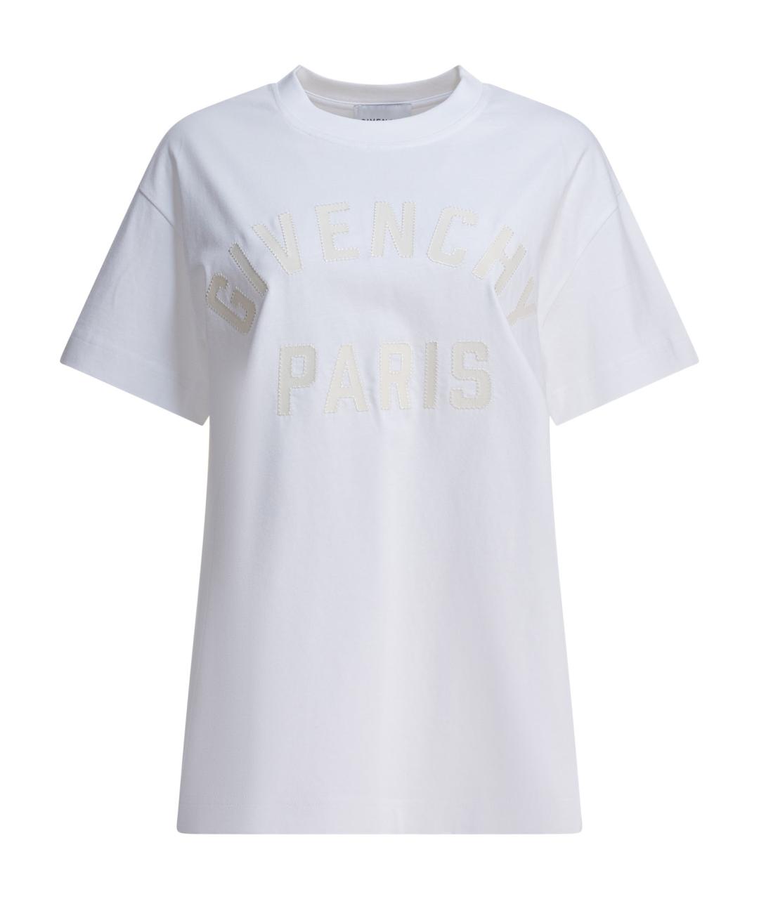 GIVENCHY Белая хлопковая футболка, фото 1