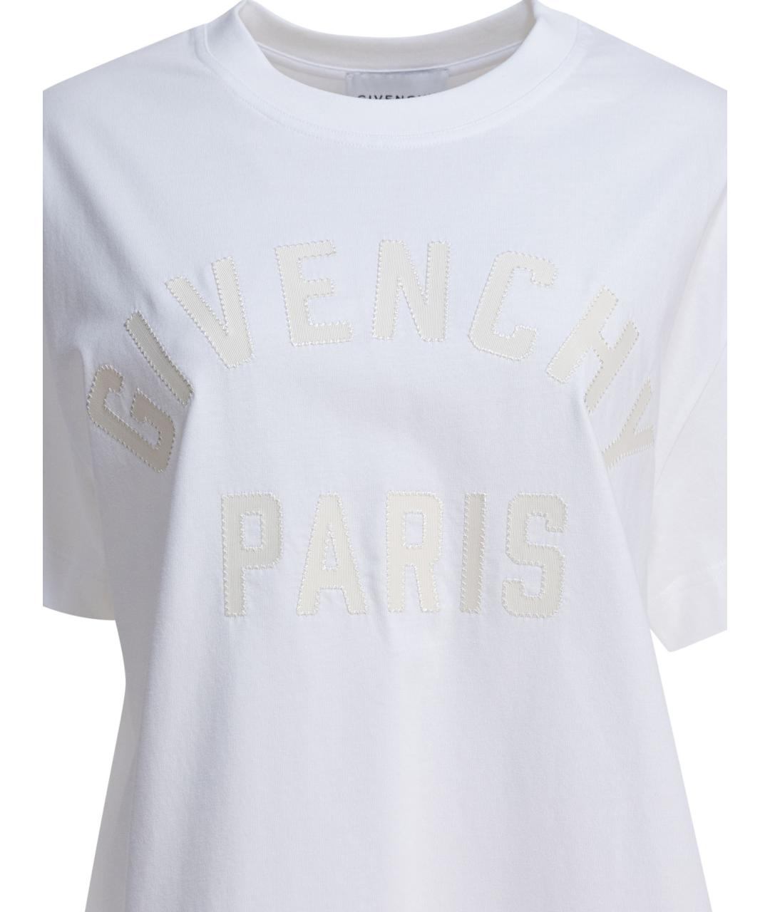 GIVENCHY Белая хлопковая футболка, фото 3