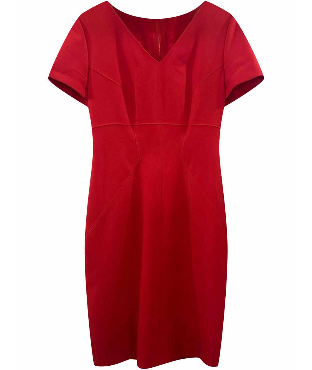 HUGO BOSS Красное коктейльное платье, фото 1