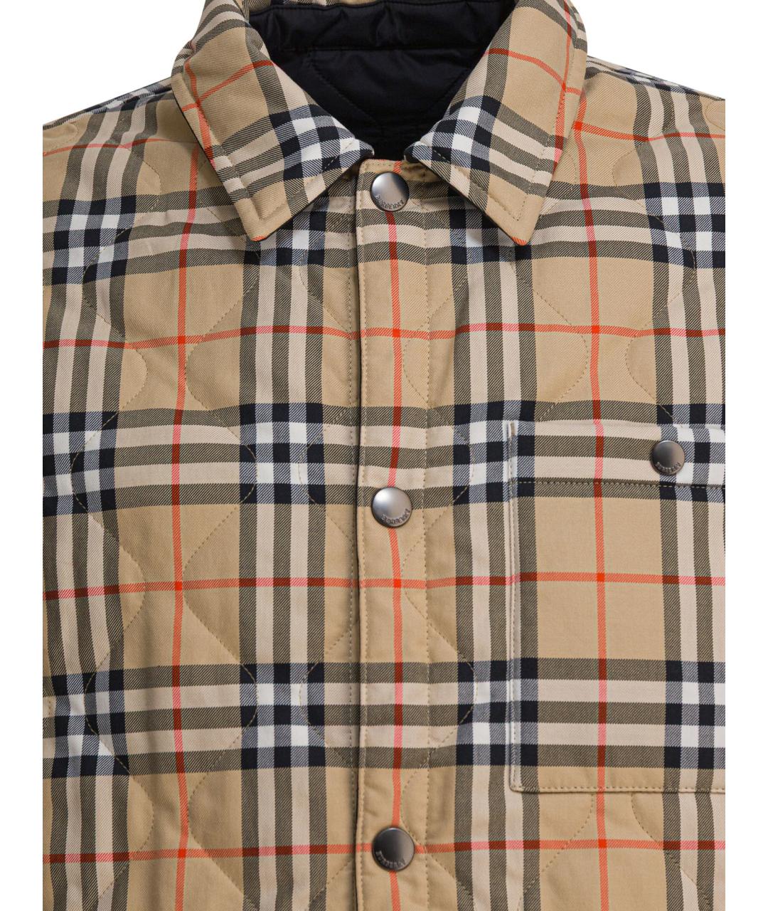 BURBERRY Черная полиамидовая куртка, фото 6