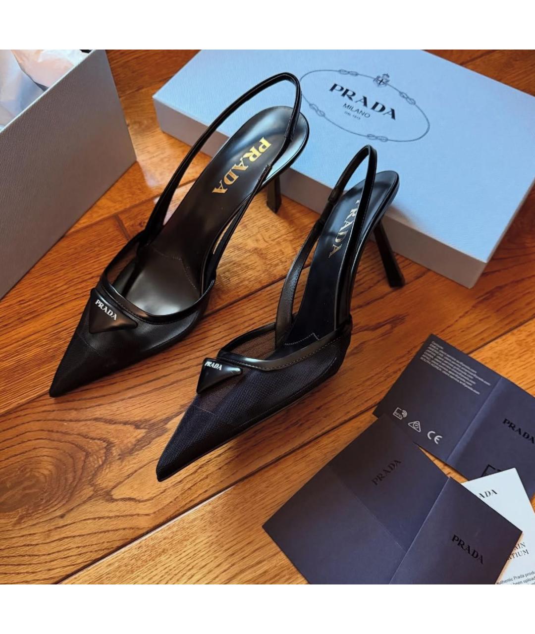 PRADA Черные туфли, фото 2