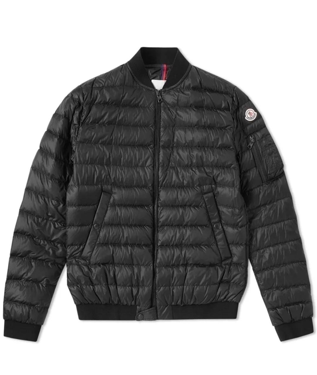 MONCLER Черная полиамидовая куртка, фото 6