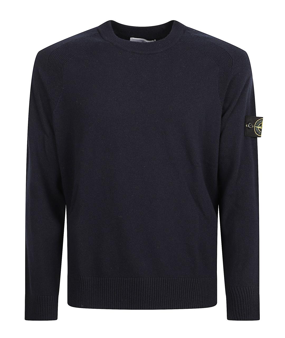 STONE ISLAND Синий шерстяной джемпер / свитер, фото 1