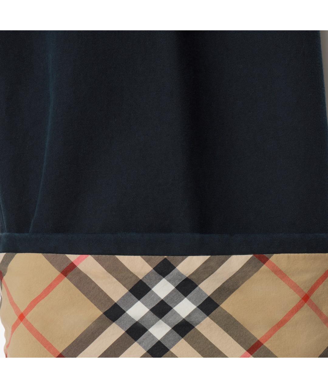 BURBERRY Синие хлопковые повседневные брюки, фото 3