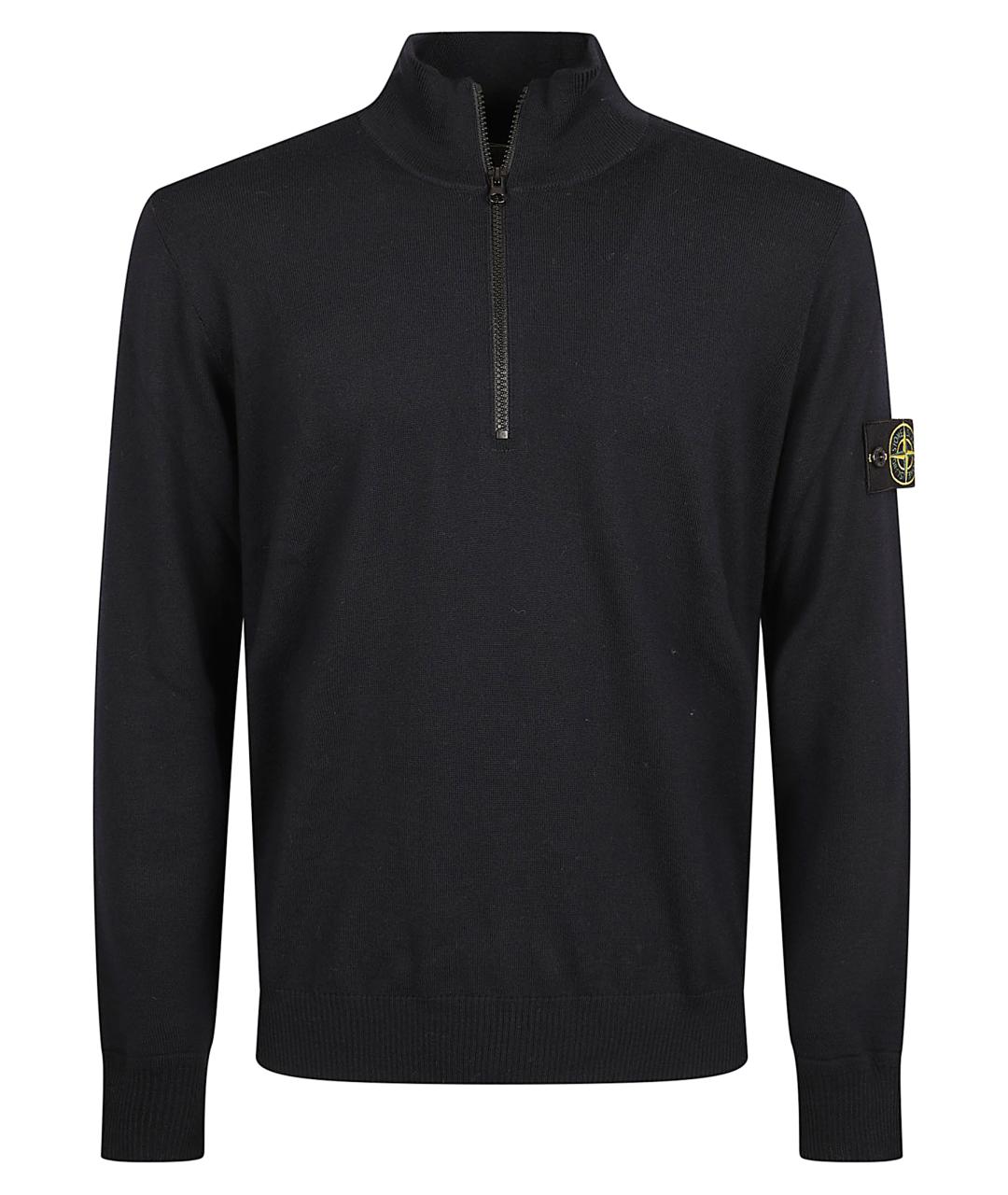 STONE ISLAND Синий шерстяной джемпер / свитер, фото 1