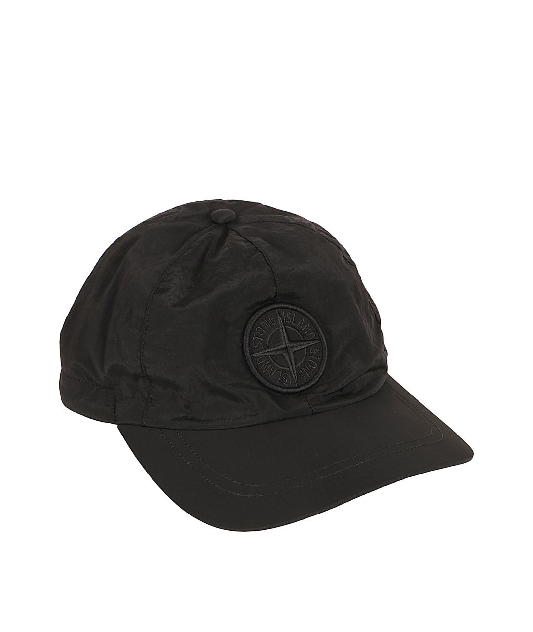 STONE ISLAND Черная синтетическая кепка/бейсболка, фото 1