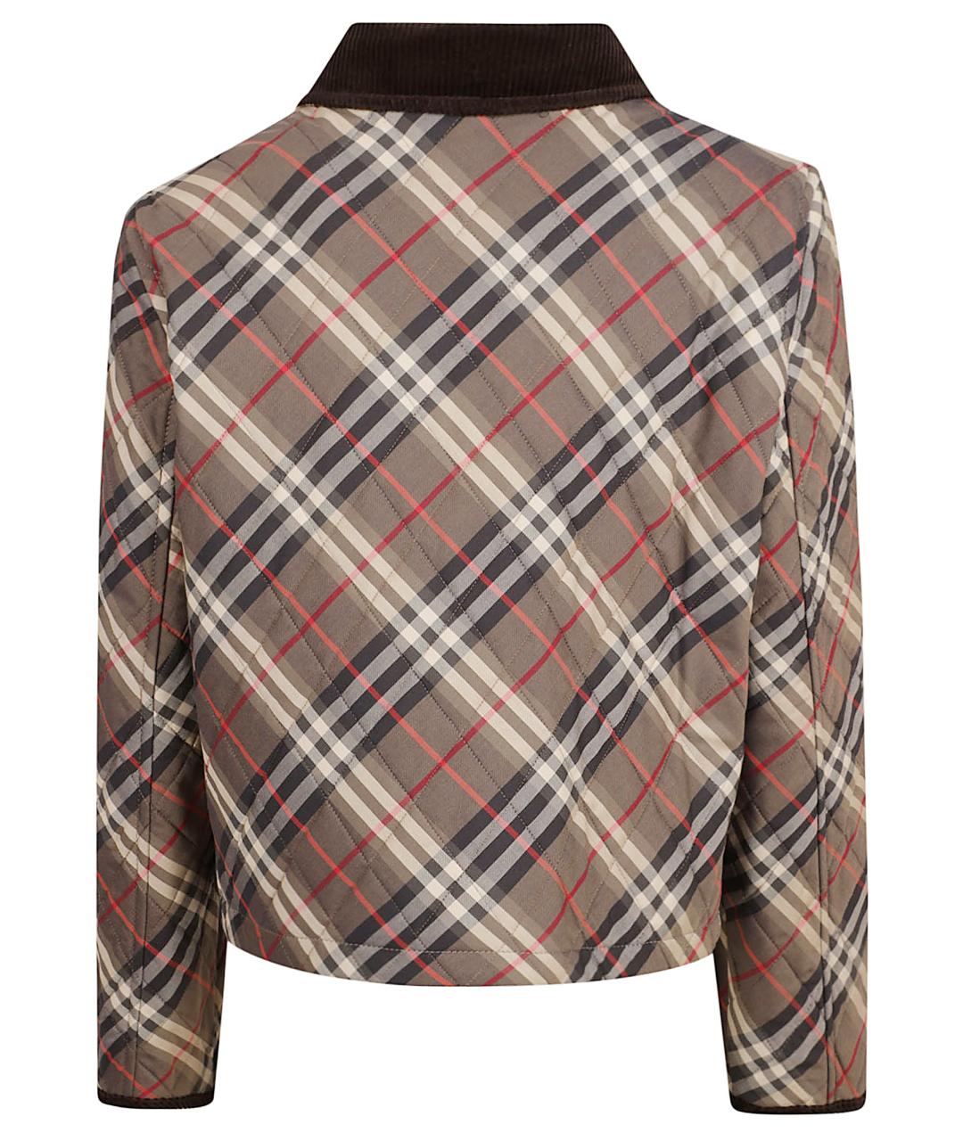 BURBERRY Коричневая хлопковая куртка, фото 3