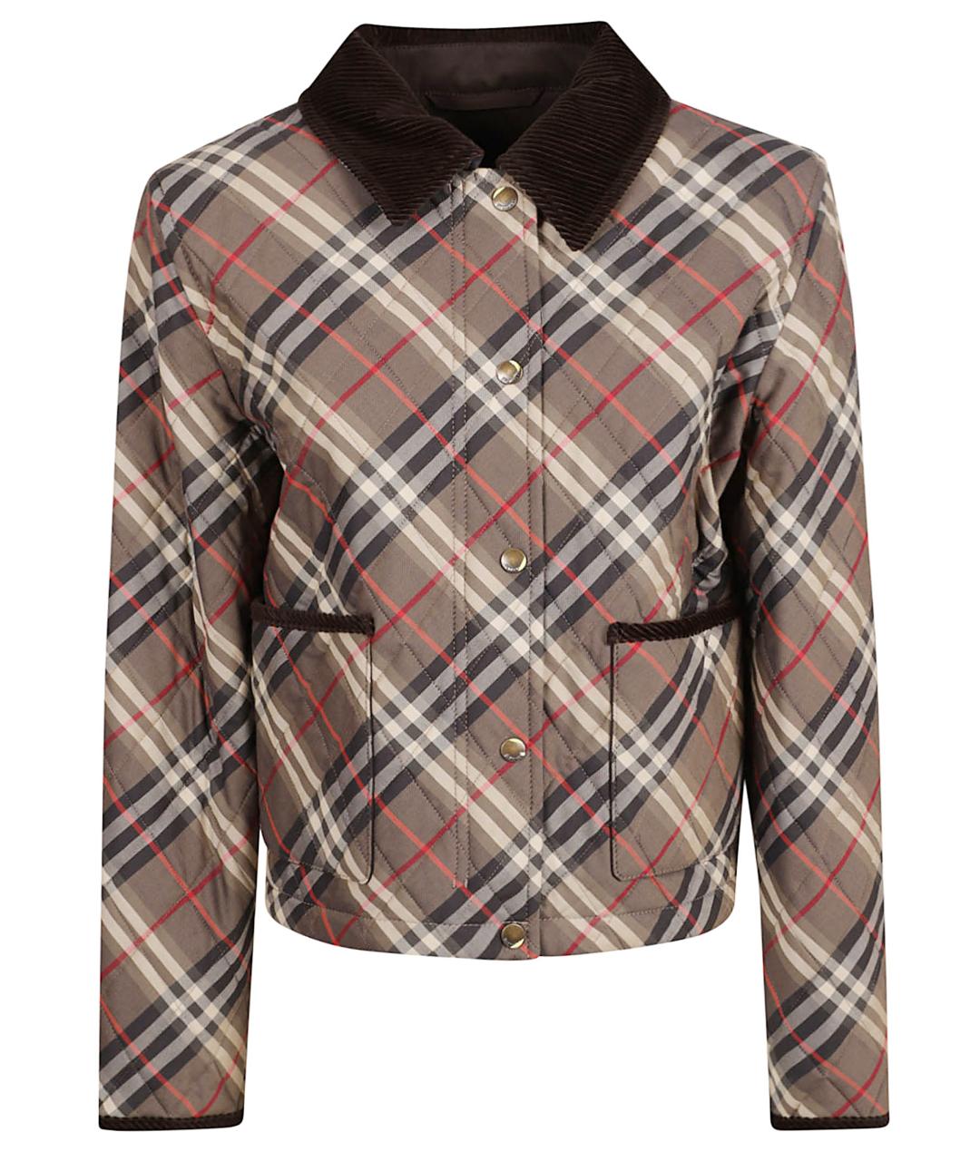 BURBERRY Коричневая хлопковая куртка, фото 1