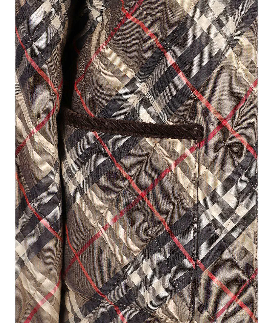 BURBERRY Коричневая хлопковая куртка, фото 2