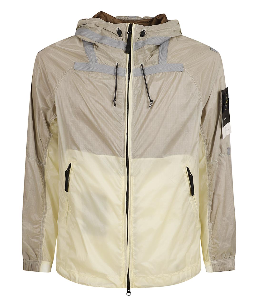 STONE ISLAND Бежевая полиамидовая куртка, фото 1