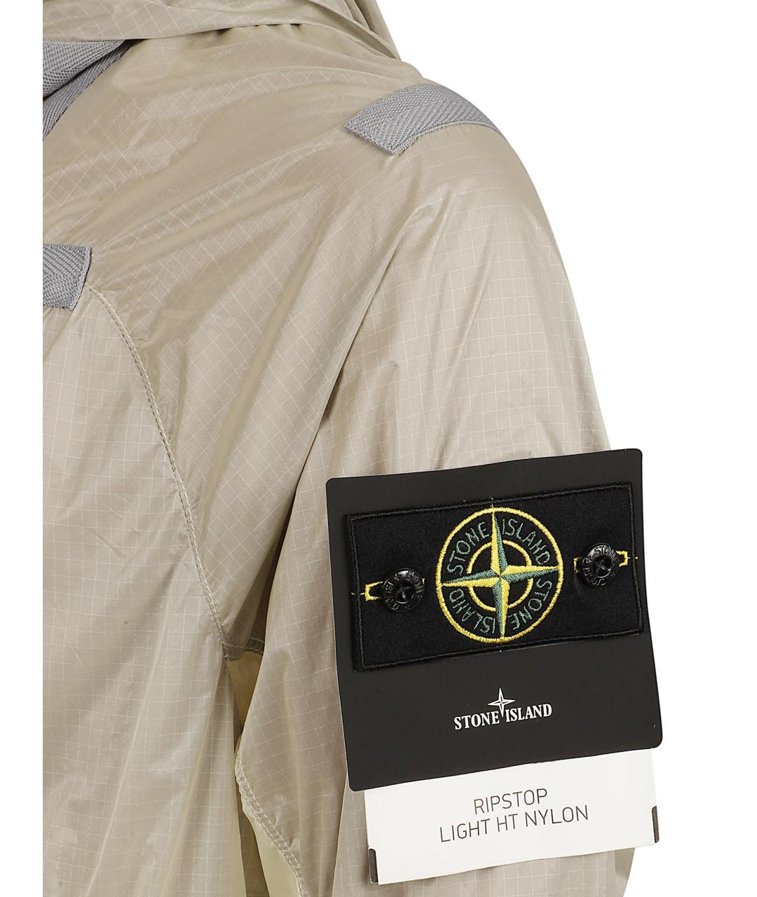 STONE ISLAND Бежевая полиамидовая куртка, фото 2