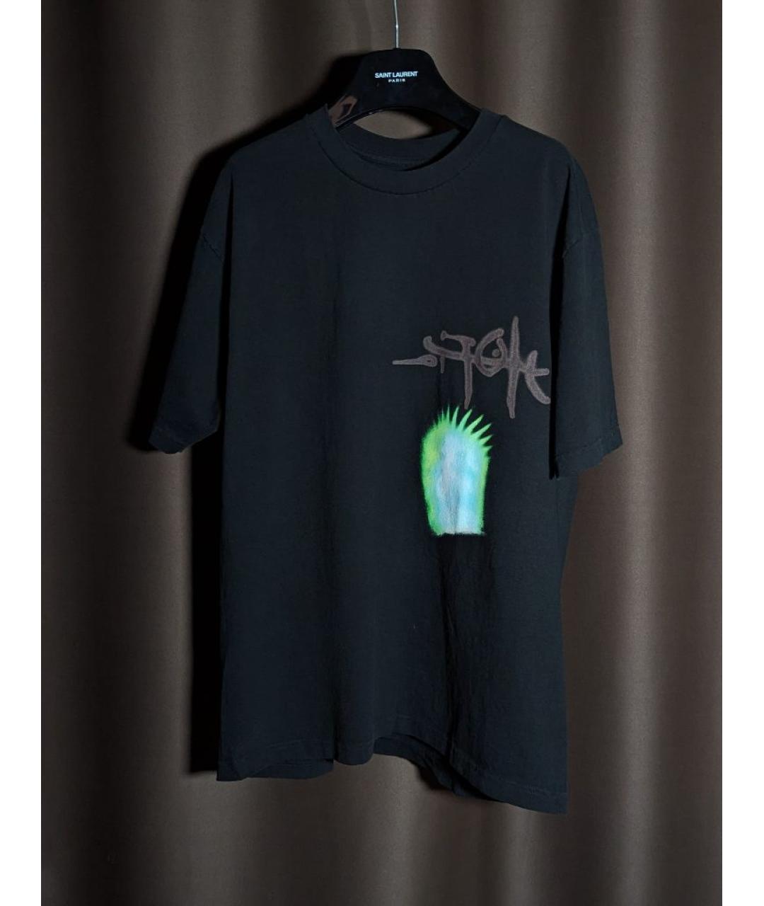 CACTUS JACK BY TRAVIS SCOTT Черная хлопковая футболка, фото 7