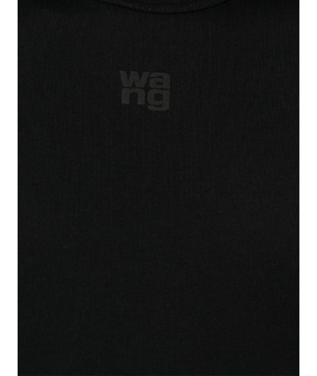 ALEXANDER WANG Черная хлопковая футболка, фото 2