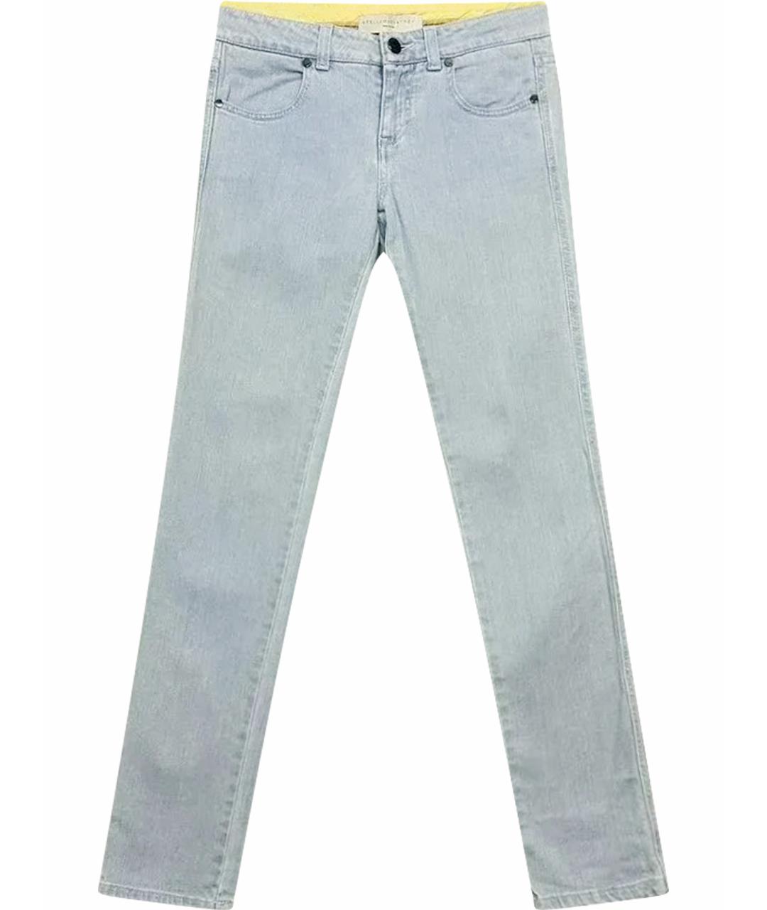 STELLA MCCARTNEY Голубые хлопко-эластановые джинсы слим, фото 1