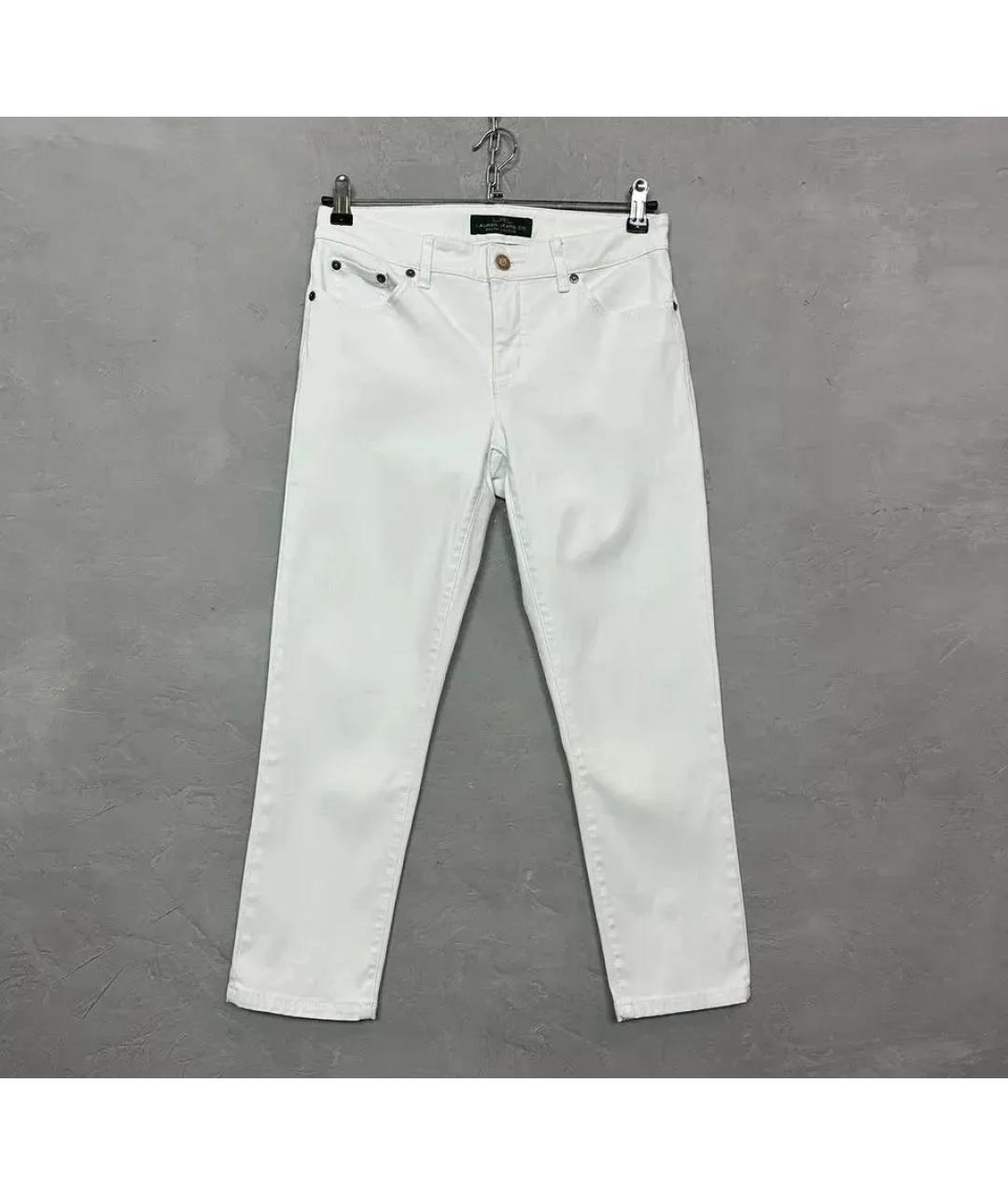 RALPH LAUREN Белые джинсы слим, фото 7