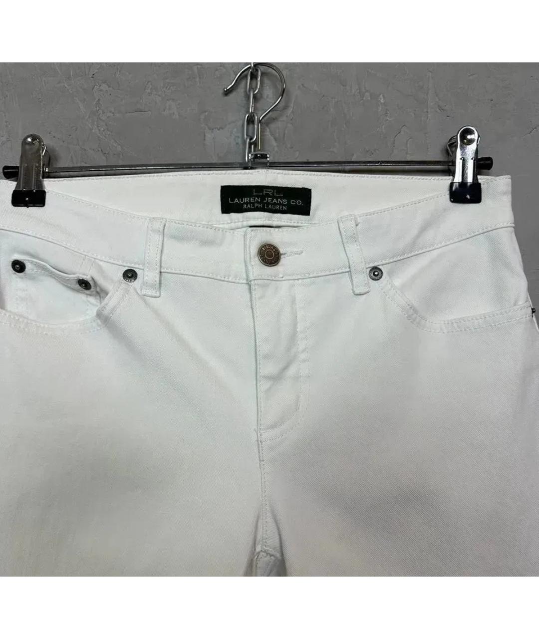 RALPH LAUREN Белые джинсы слим, фото 4