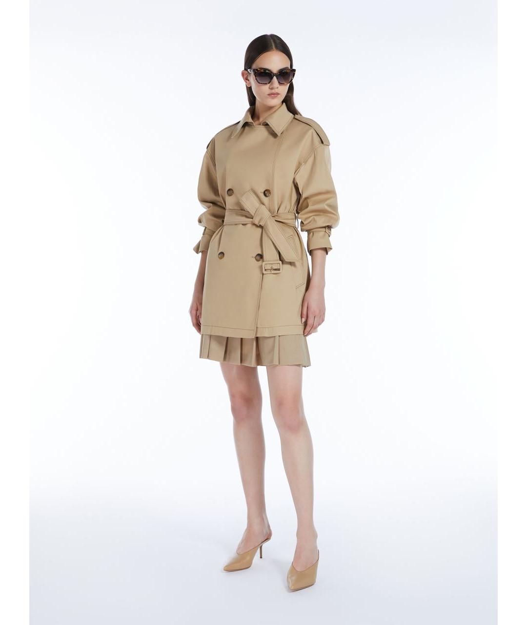MAX MARA Бежевый тренч/плащ, фото 2