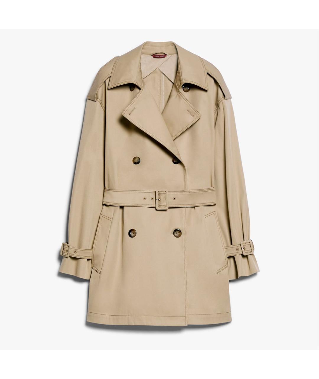 MAX MARA Бежевый тренч/плащ, фото 3