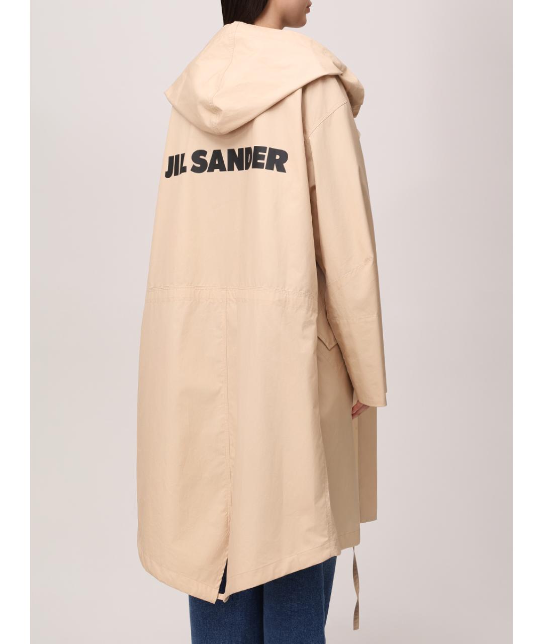 JIL SANDER Бежевый тренч/плащ, фото 4