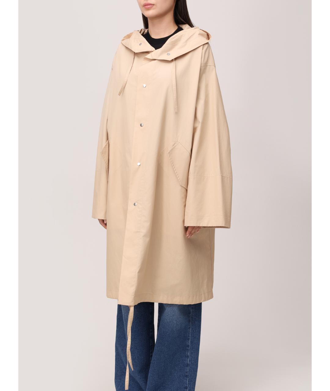 JIL SANDER Бежевый тренч/плащ, фото 5