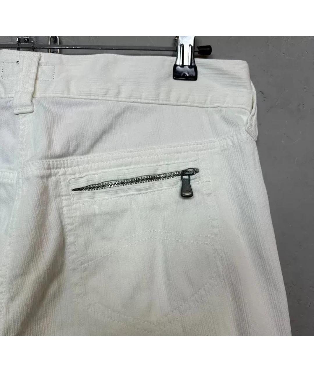 ARMANI JEANS Белые хлопковые джинсы клеш, фото 4