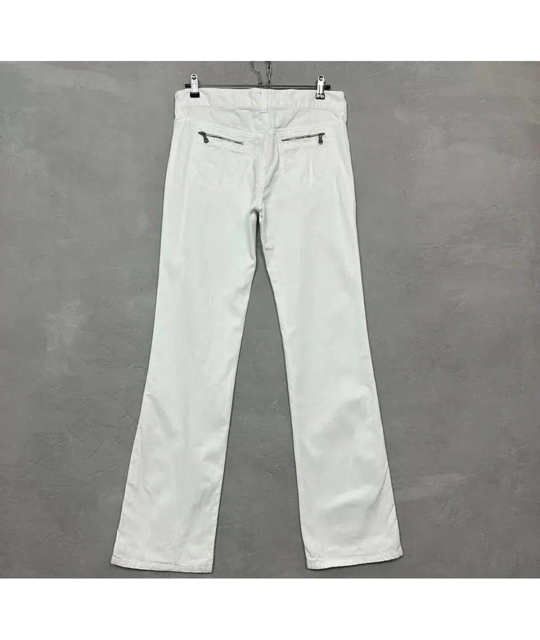 ARMANI JEANS Белые хлопковые джинсы клеш, фото 2