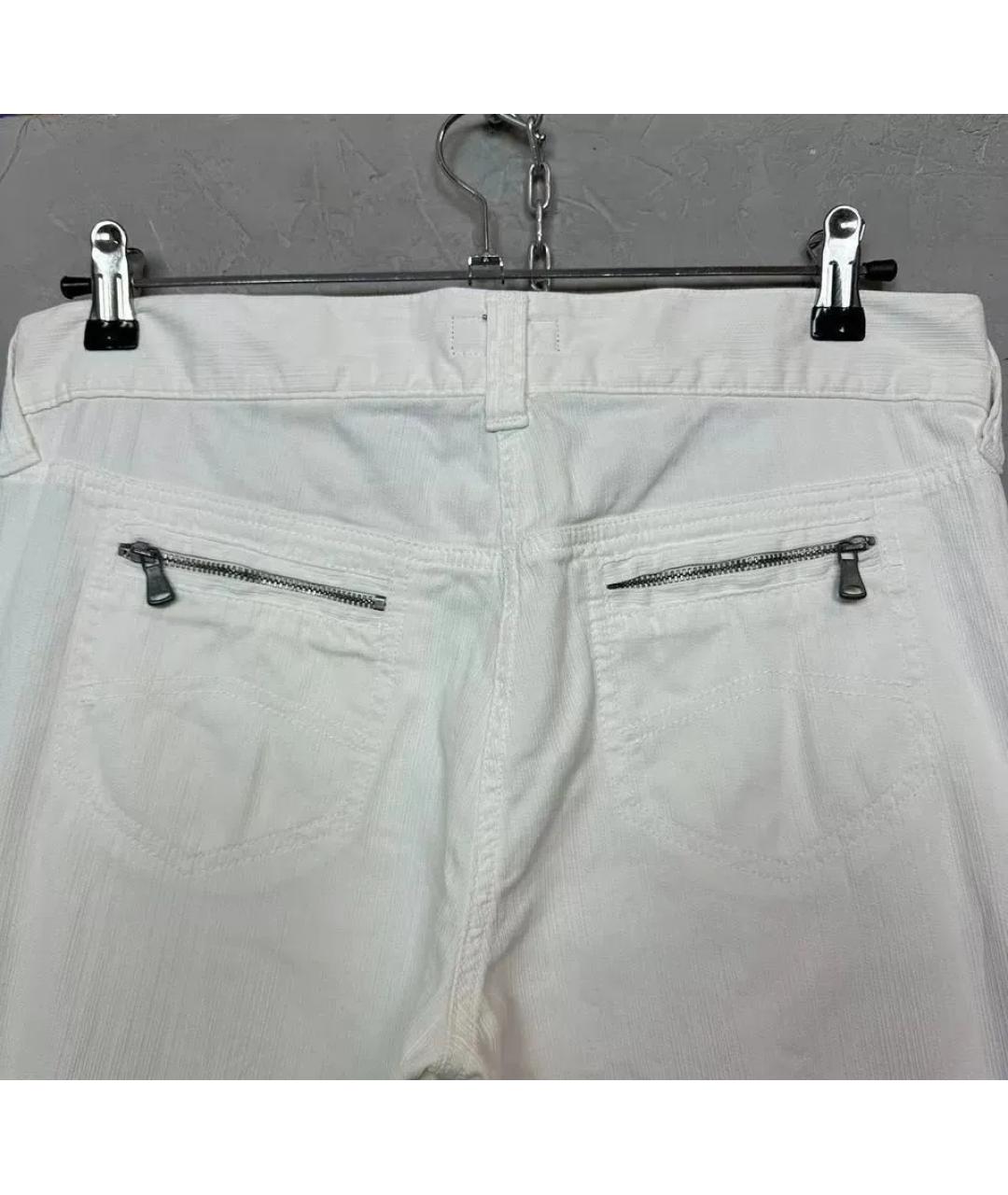 ARMANI JEANS Белые хлопковые джинсы клеш, фото 3