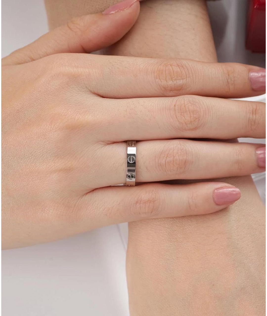 CARTIER Серебряное кольцо из белого золота, фото 4