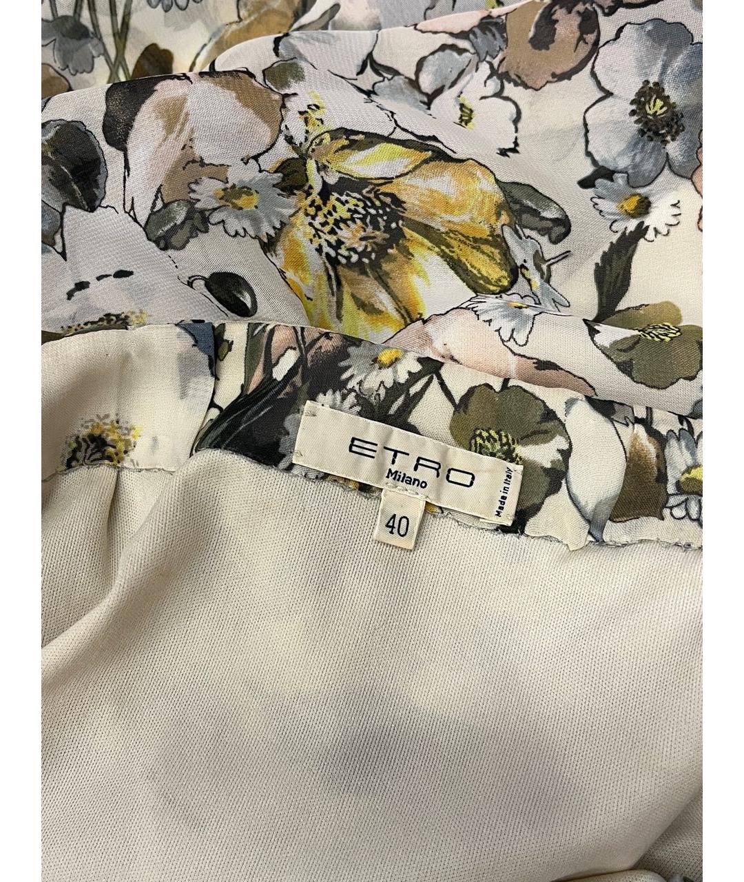 ETRO Мульти полиэстеровая юбка мини, фото 5
