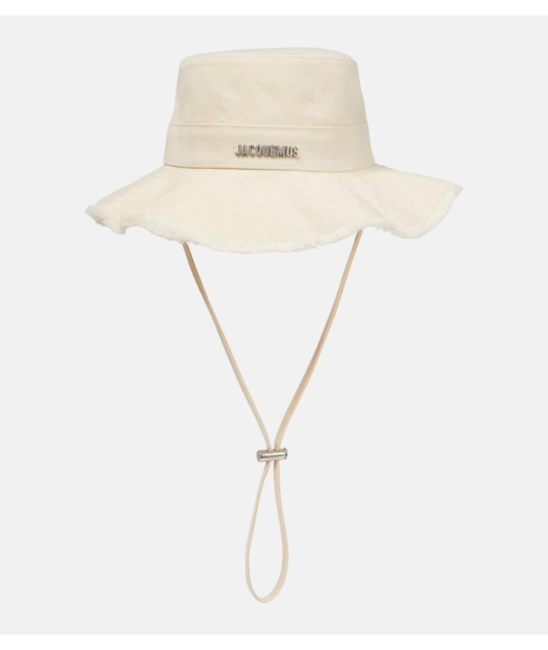 JACQUEMUS Бежевая хлопковая панама, фото 4